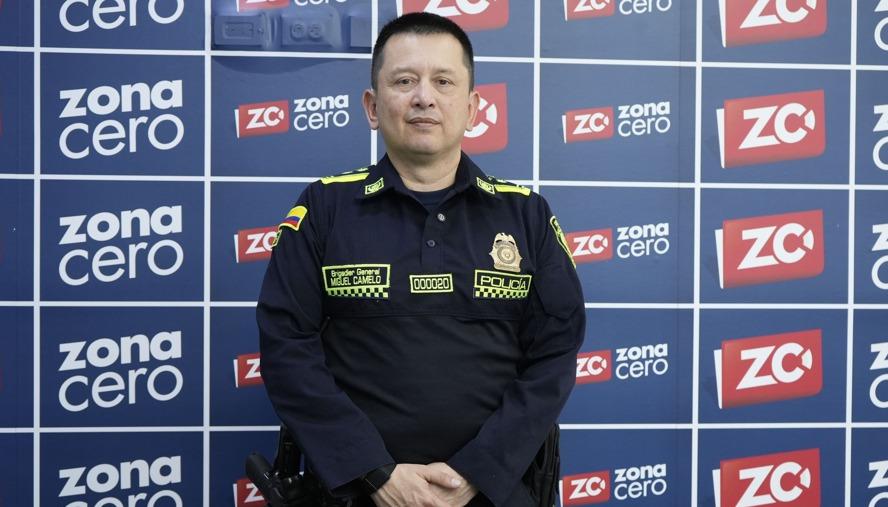 General Miguel Camelo, Comandante de la Policía Metropolitana de Barranquilla. 