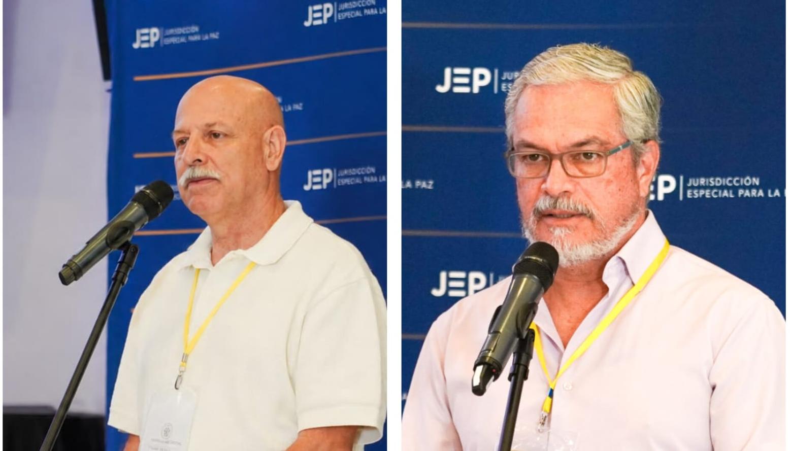 Generales retirados Hernán Giraldo Restrepo y Adolfo León Hernández Martínez, 