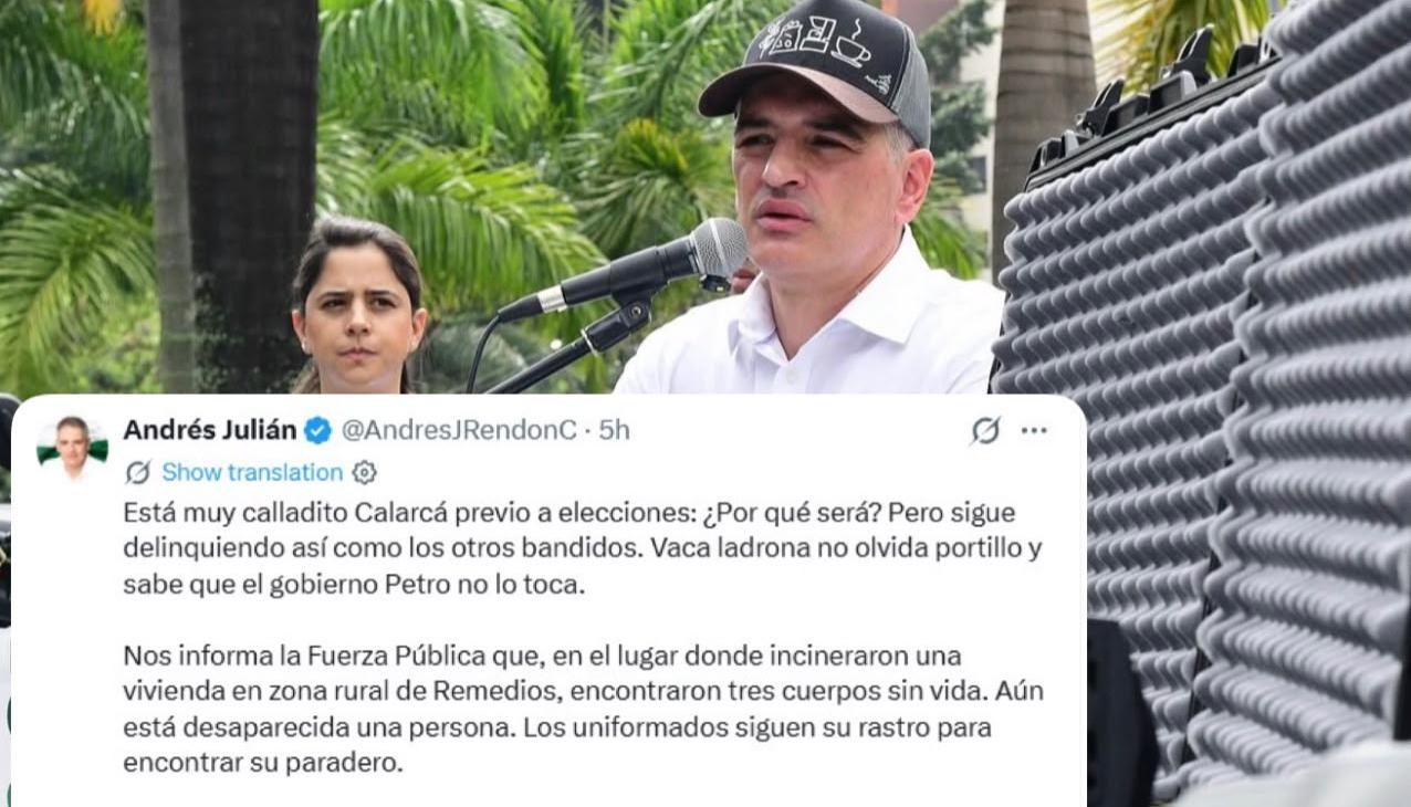Gobernador de Antioquia, Andrés Julián Rendón.