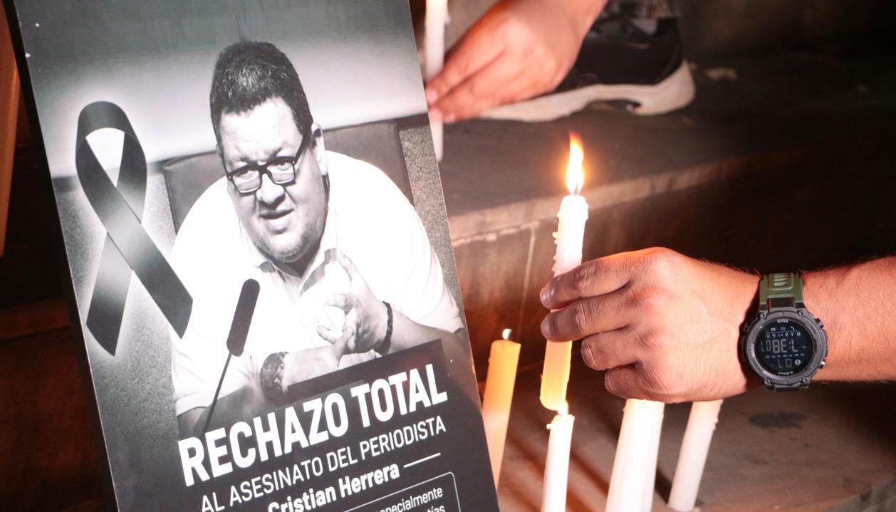 El periodista colombiano Cristian Herrera.