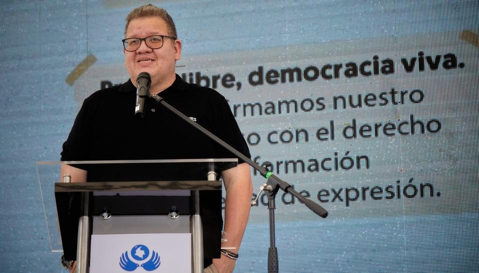 El periodista Cristian Herrera.