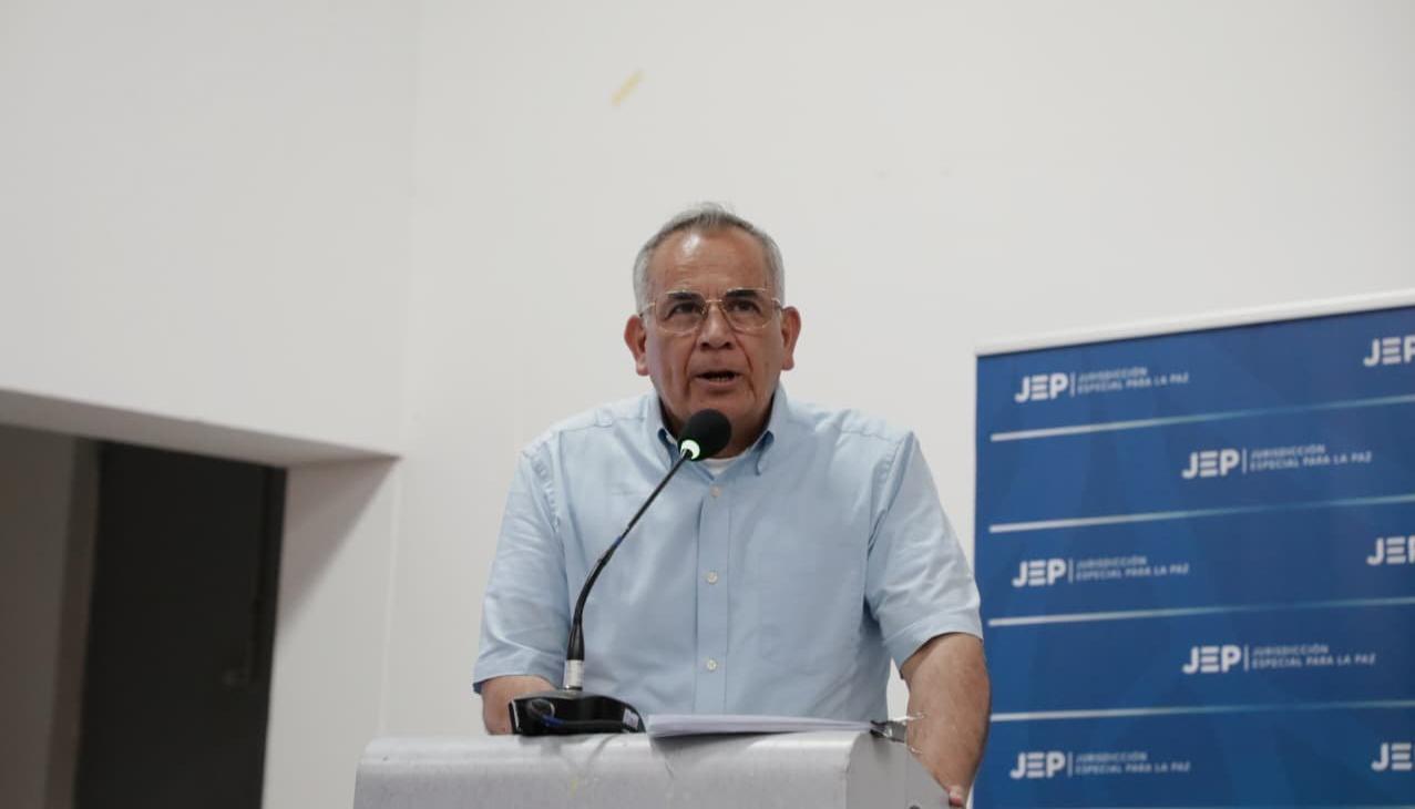 Teniente coronel retirado del Ejército, Germán León Durán.