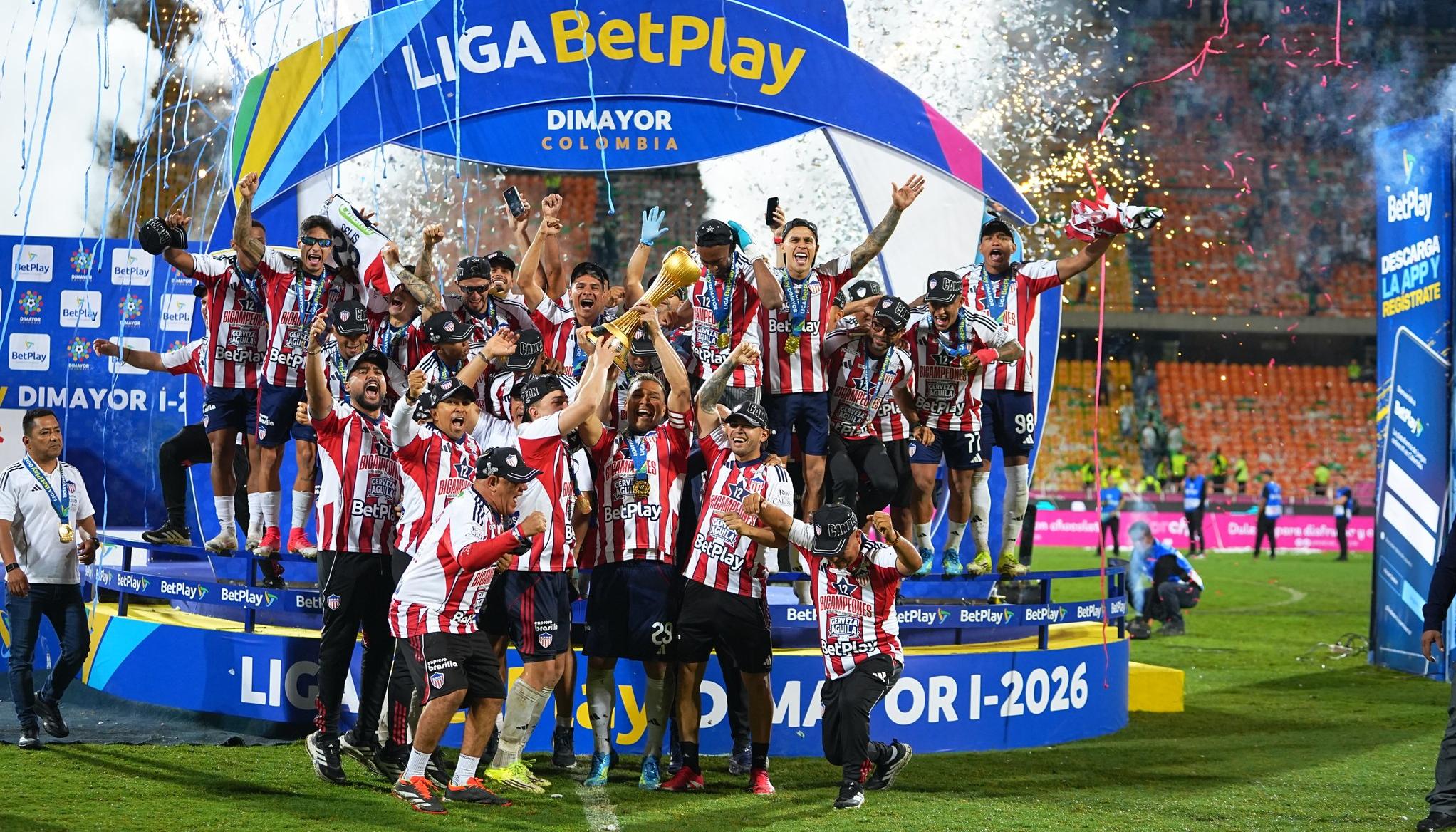 El momento del grito de bicampeón.