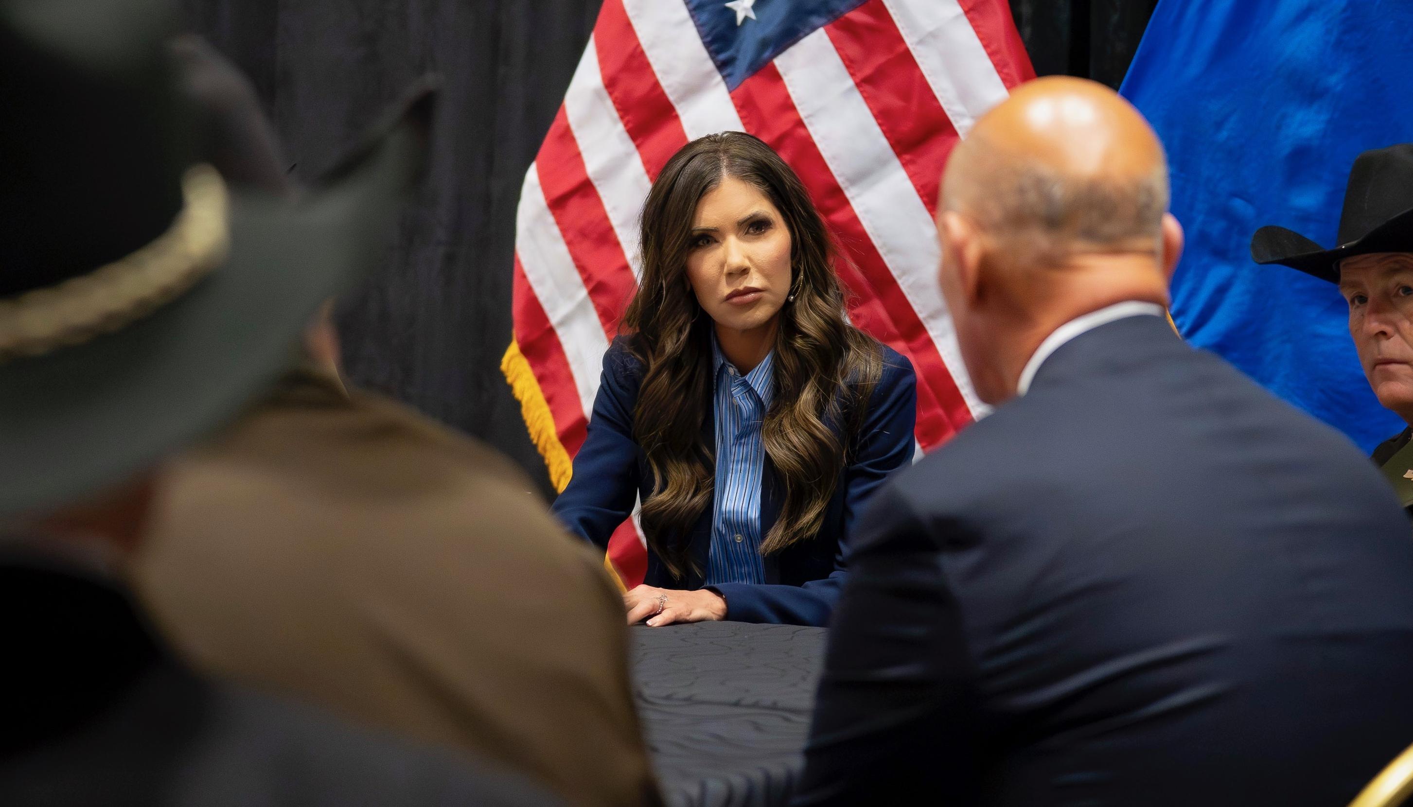 Kristi Noem, enviada especial de Estados Unidos para el Escudo de las Américas.