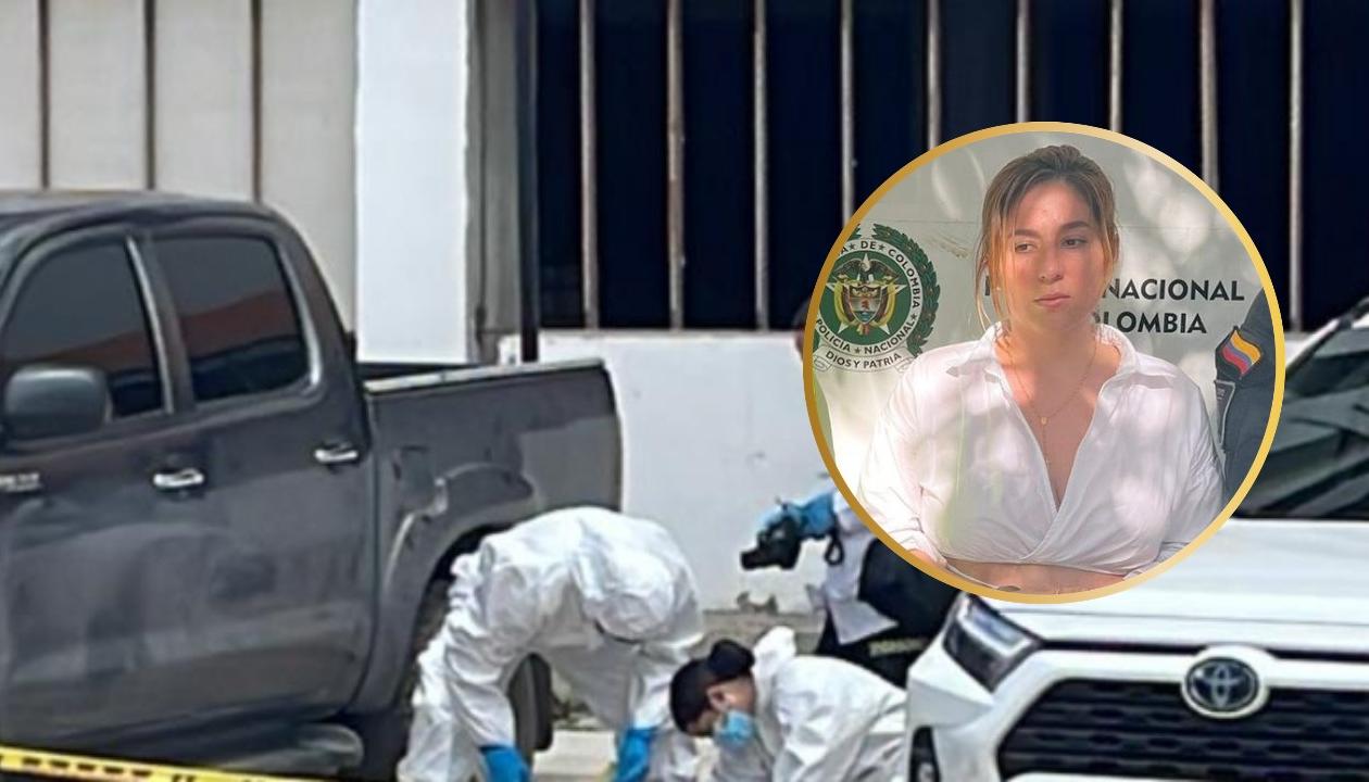 Lugar de los hechos y Mayra Alejandra Vera Duarte, alias 'La mona'.
