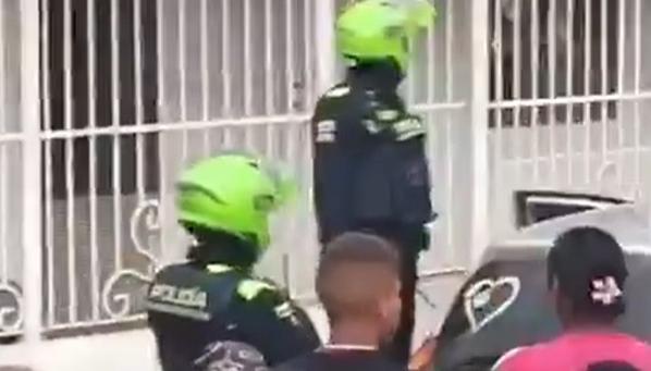 Lugar del atentado en Portal de Las Moras