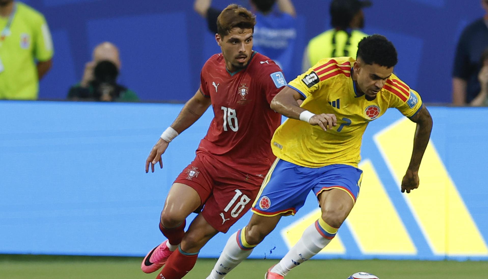 Luis Díaz ante la marca portuguesa.