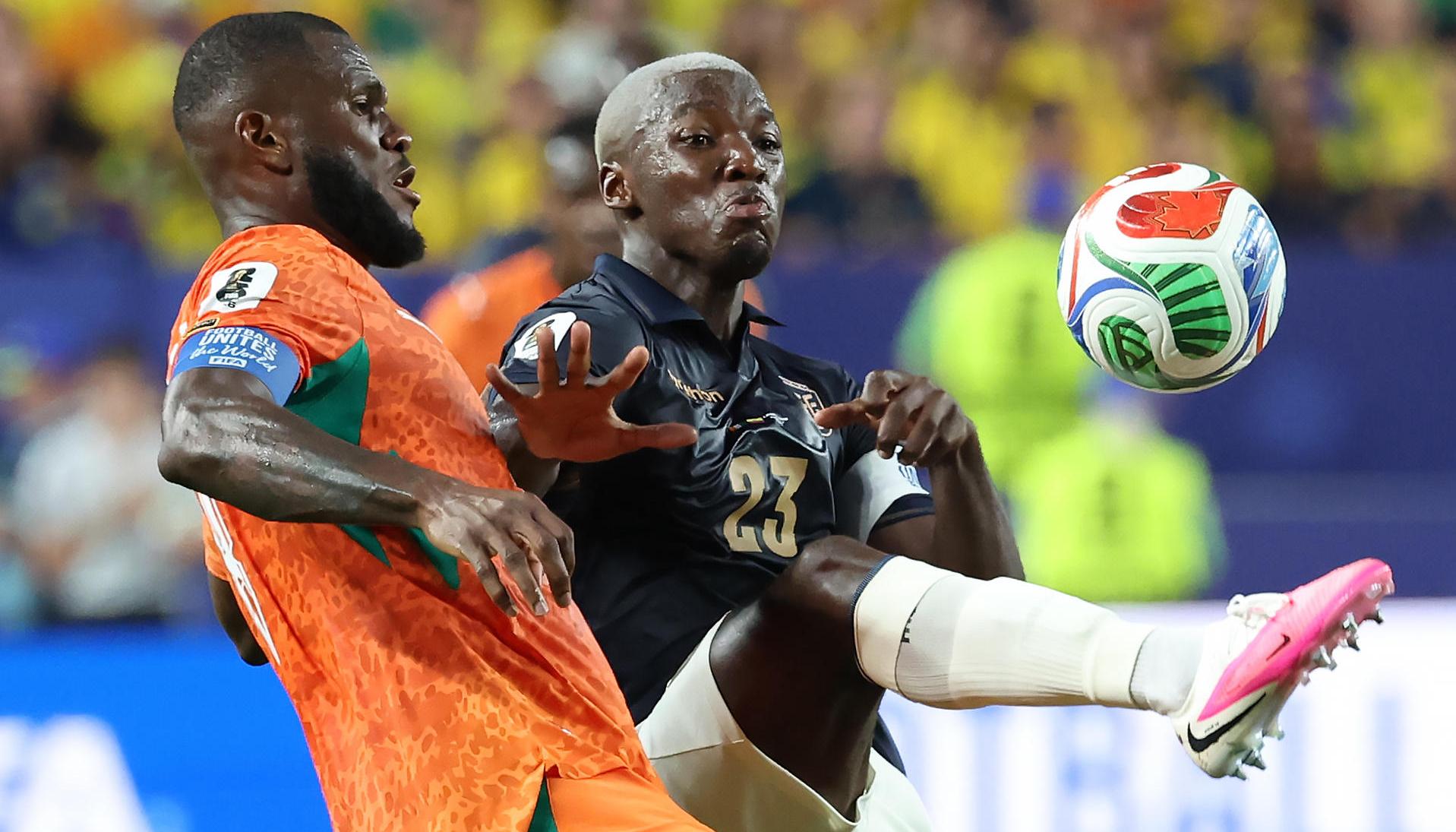 Moisés Caicedo, volante de la selección ecuatoriana.