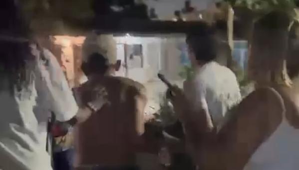 Momento en el que fue asesinado Miguel Angel Olivero