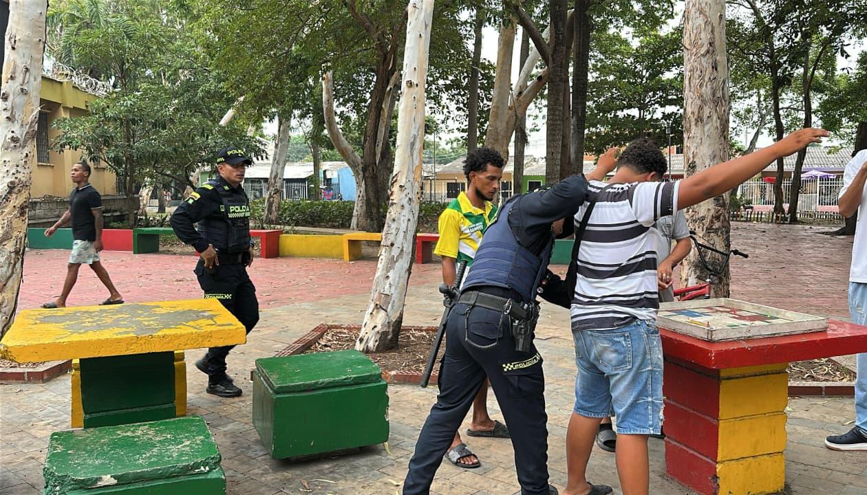 Momento en el que fueron capturados algunos de los presuntos miembros de la ACSN.