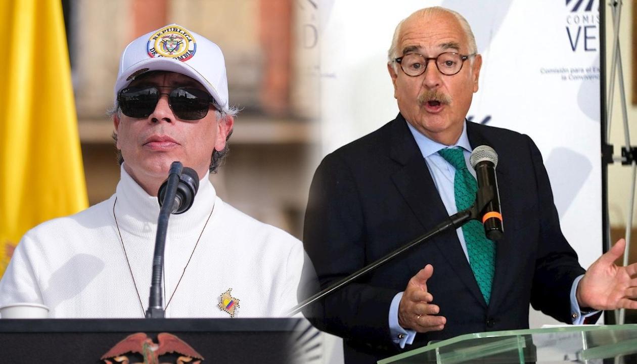 (Izq. a Der.) Gustavo Petro y Andrés Pastrana. 