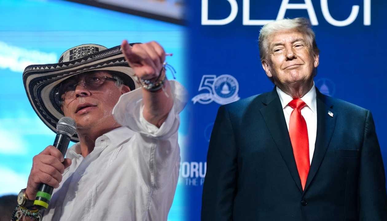 Gustavo Petro y Donald Trump, presidentes de Colombia y Estados Unidos. 