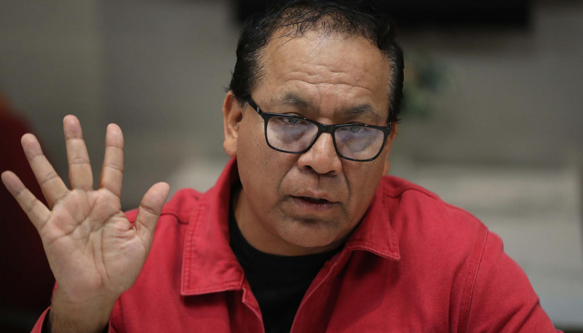 El candidato Roberto Sánchez