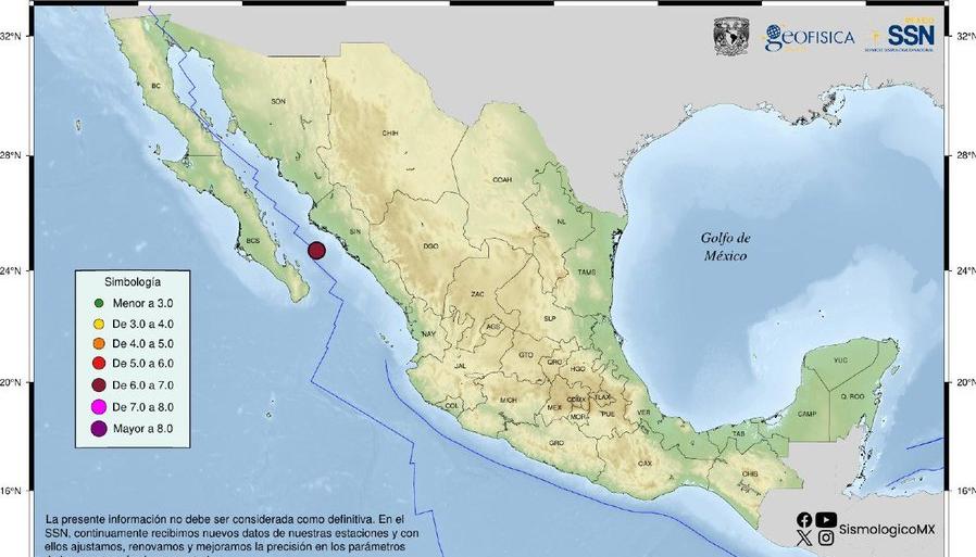 Sismo en México