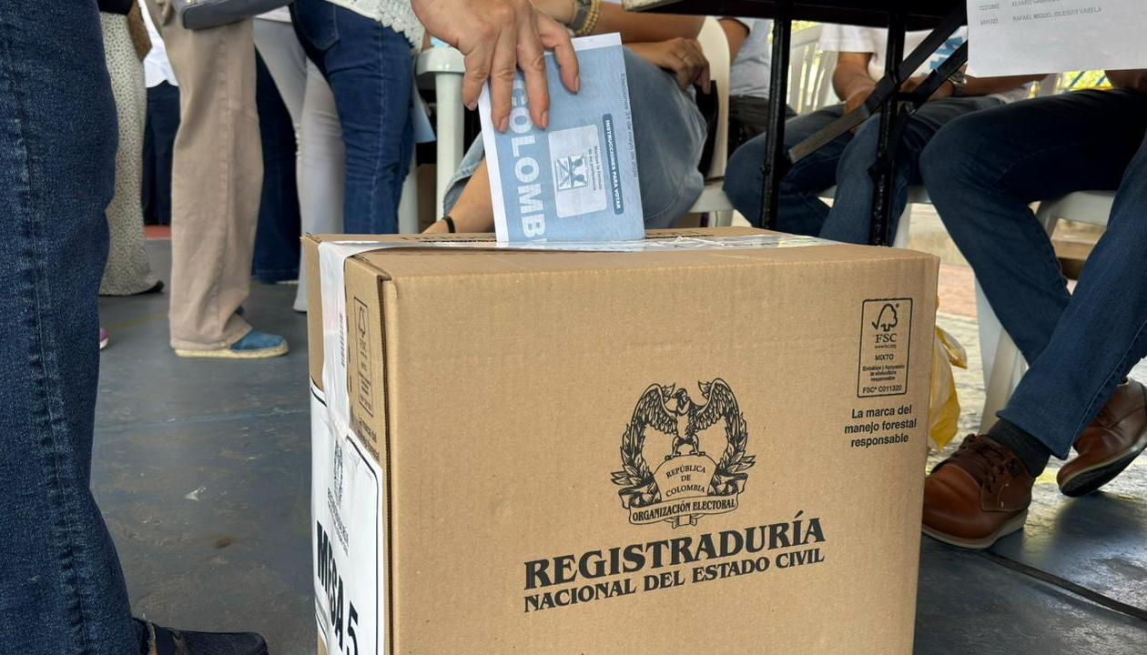 Un puesto de votación en Barranquilla