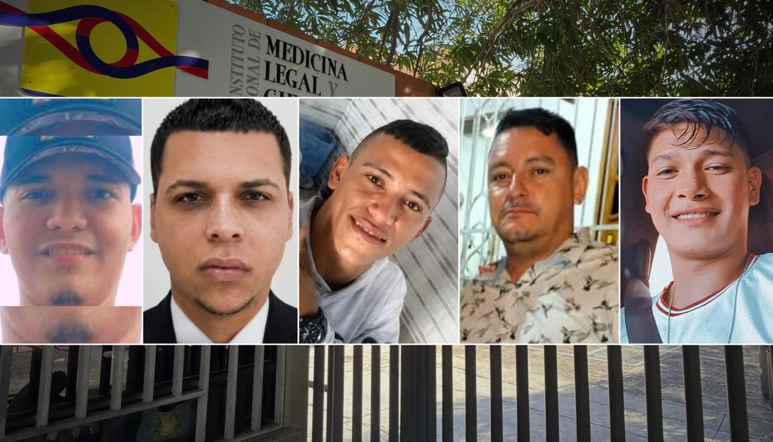 Cinco de los cobradiarios asesinados en lo corrido del año. 