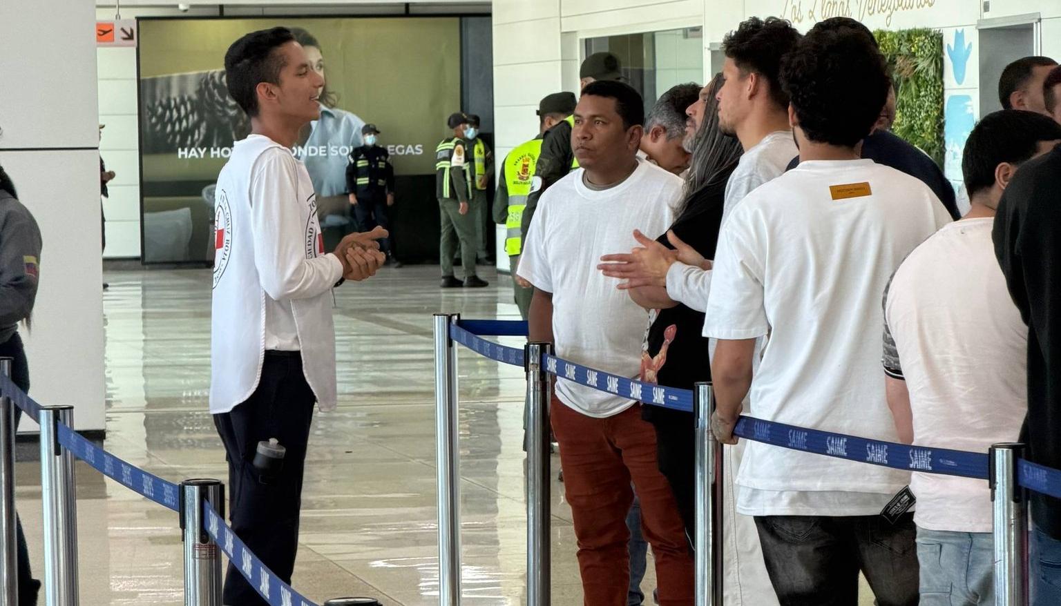 Los venezolanos que regresaron.