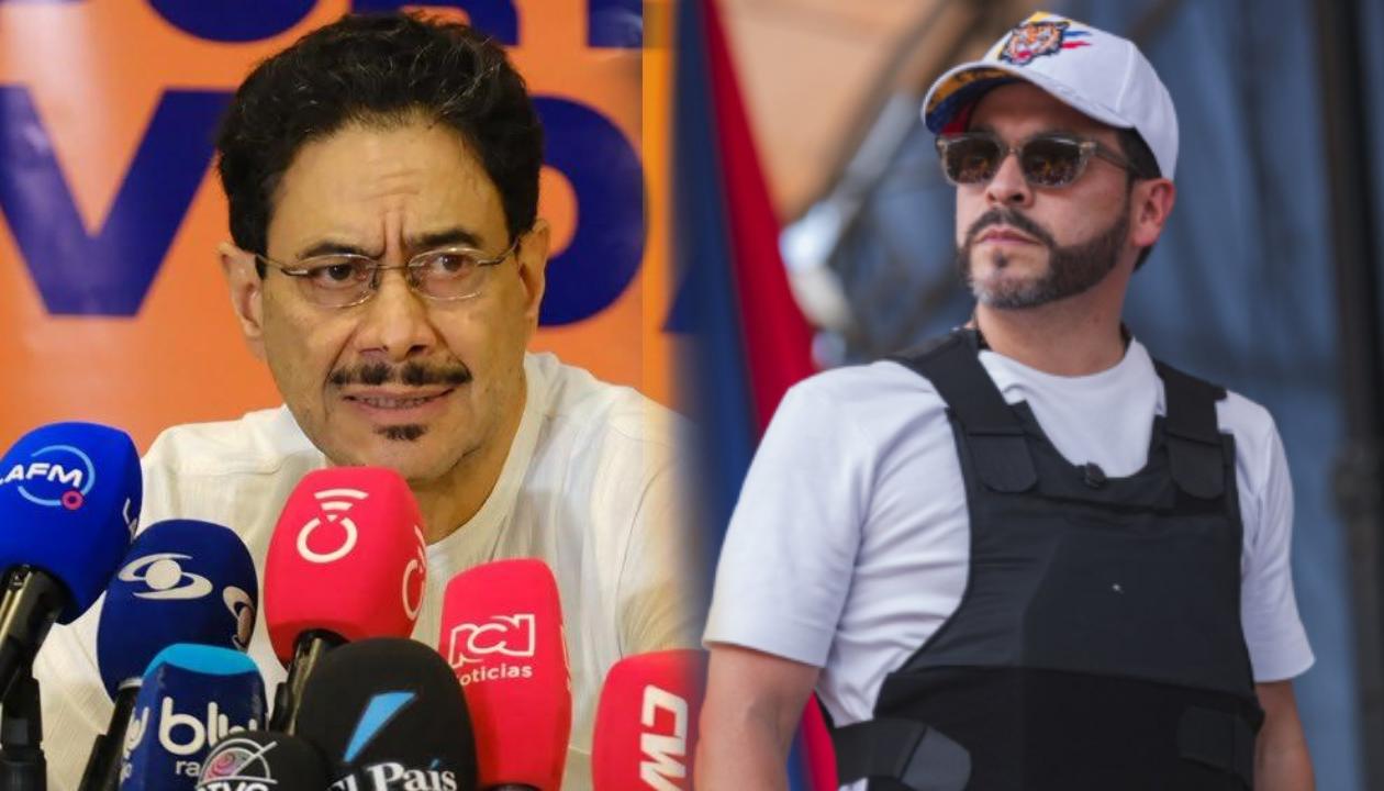 (Izq. a Der.) Iván Cepeda y Abelardo De la Espriella, candidatos a la Presidencia de Colombia. 