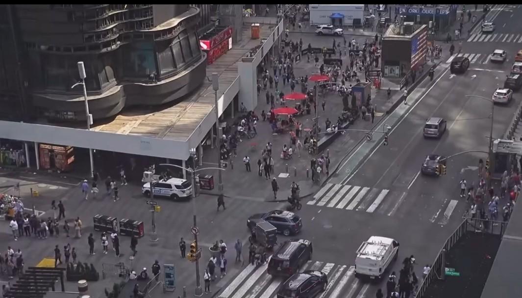 Zona del tiroteo en el Time Square