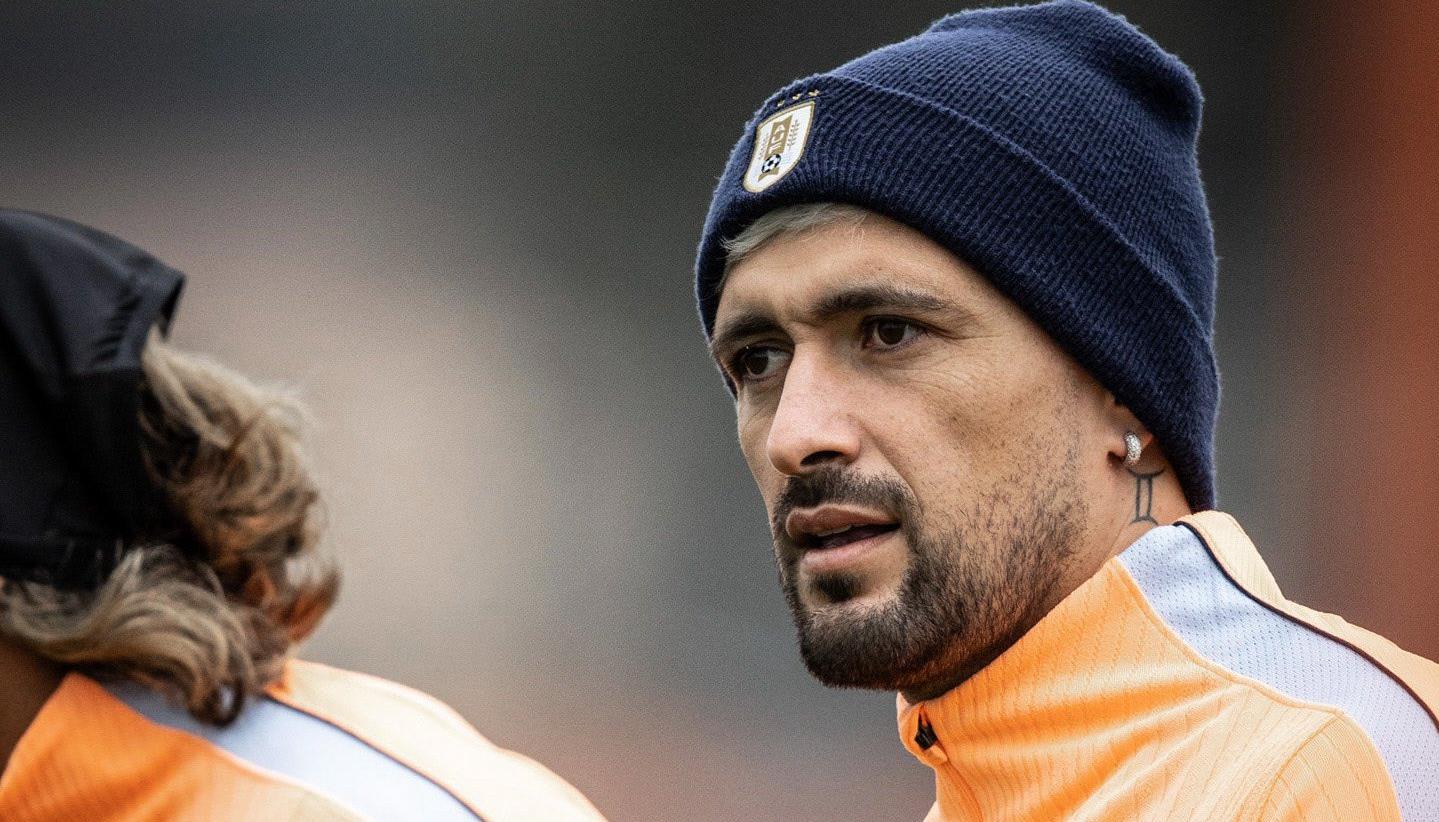 Giorgian De Arrascaeta, mediocampista de la selección uruguaya.