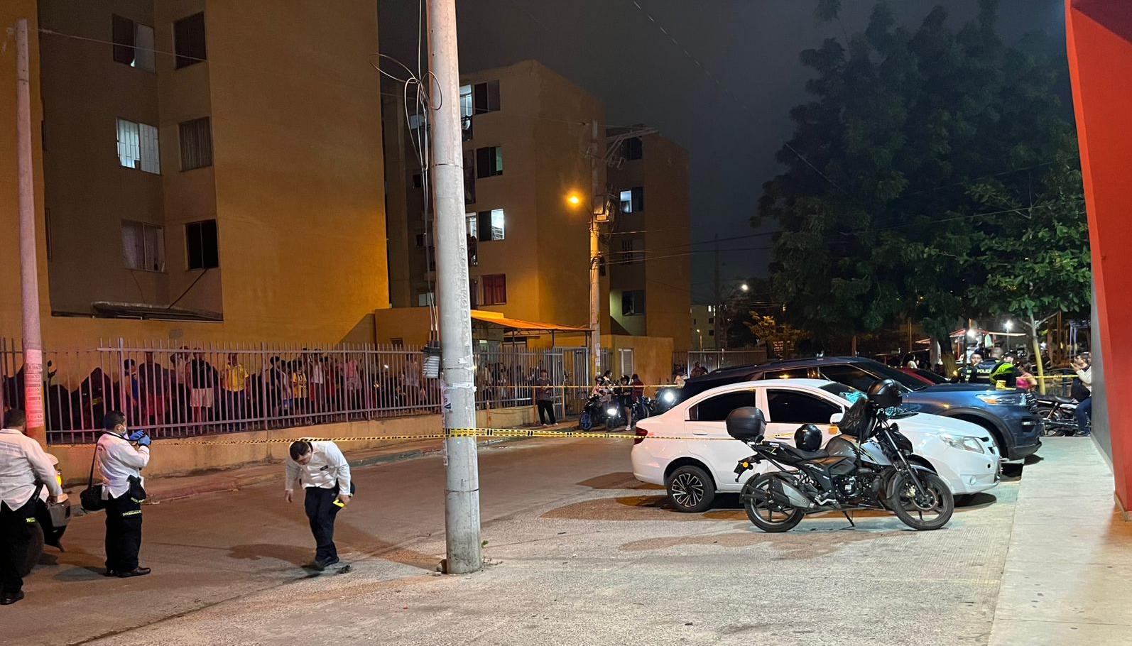 Atentado en Olímpica de Los Manantiales