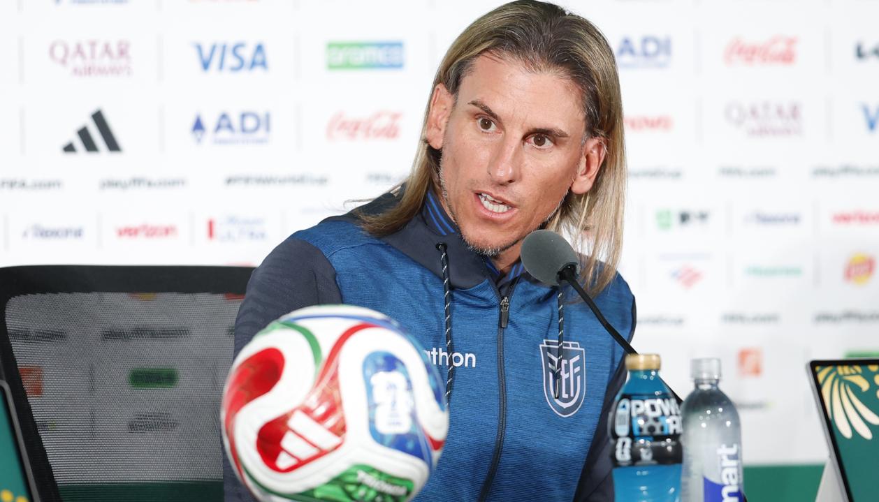 El argentino Sebastián Beccacece, entrenador de la selección ecuatoriana. 