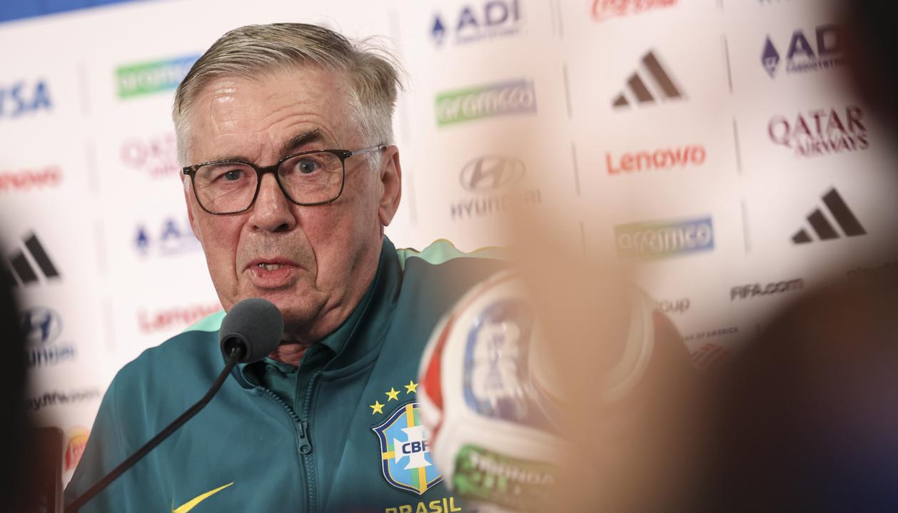 Carlo Ancelotti, entrenador de la selección brasileña.