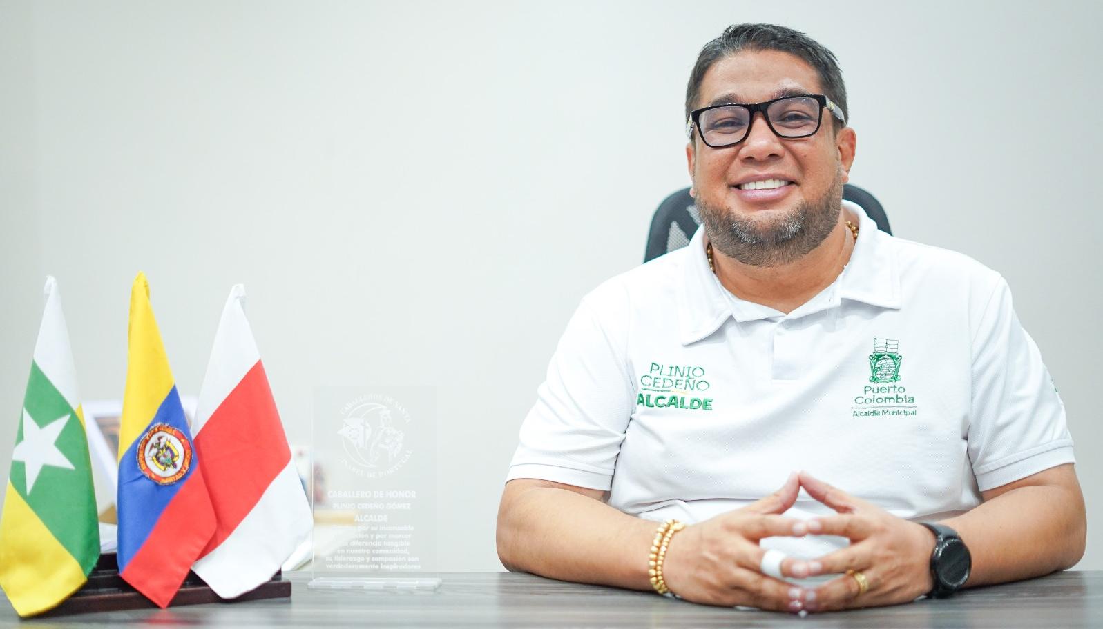 Plinio Cedeño, alcalde de Puerto Colombia. 