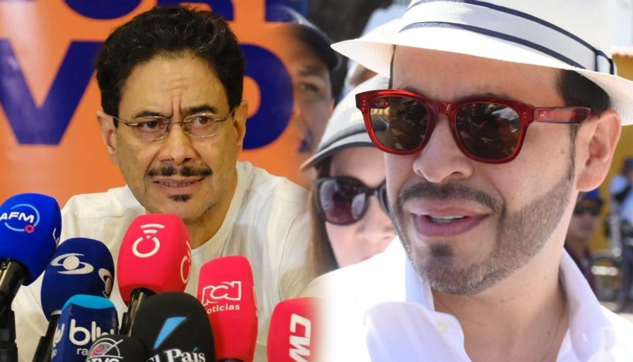(Izq. a Der.) Iván Cepeda y Abelardo De la Espriella, candidatos a la Presidencia de Colombia. 