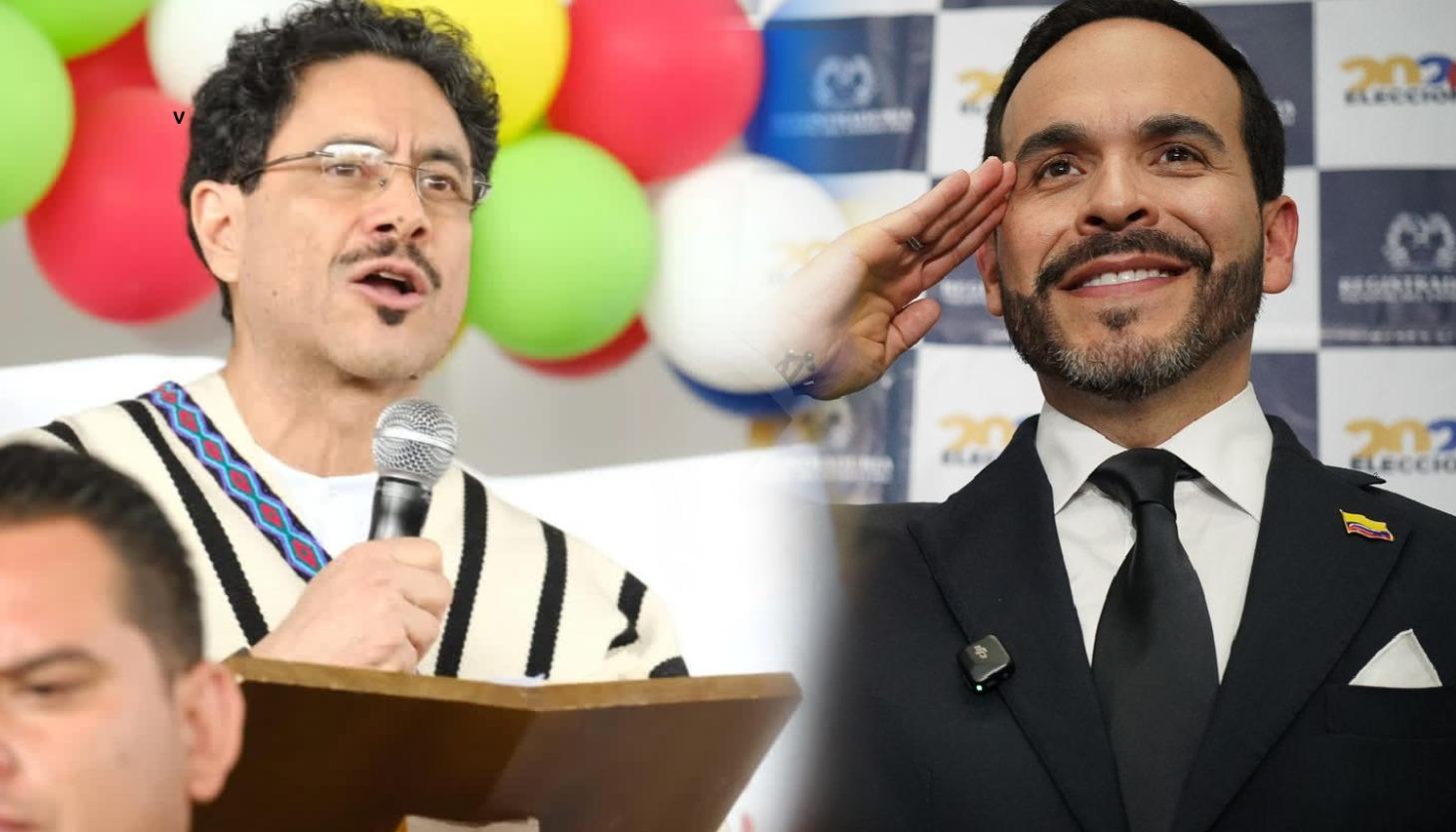 Iván Cepeda y Abelardo De la Espriella, candidatos presidenciales. 