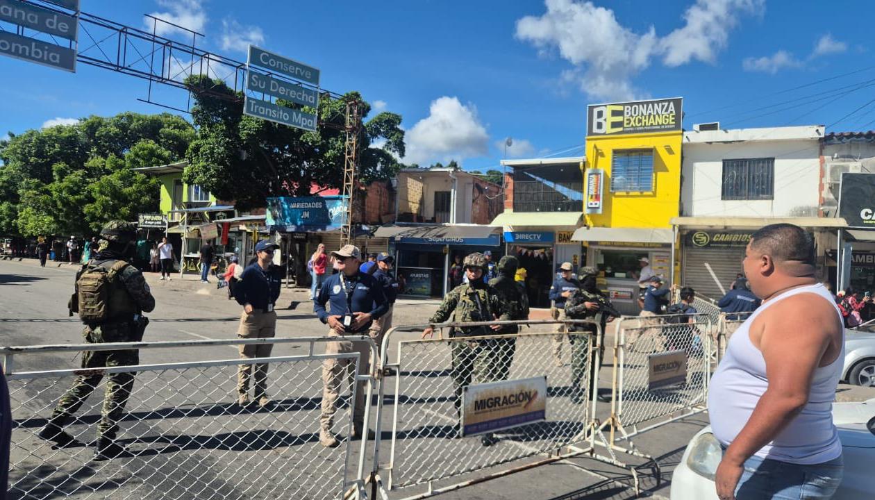Cierre fronterizo entre Colombia y Venezuela. 
