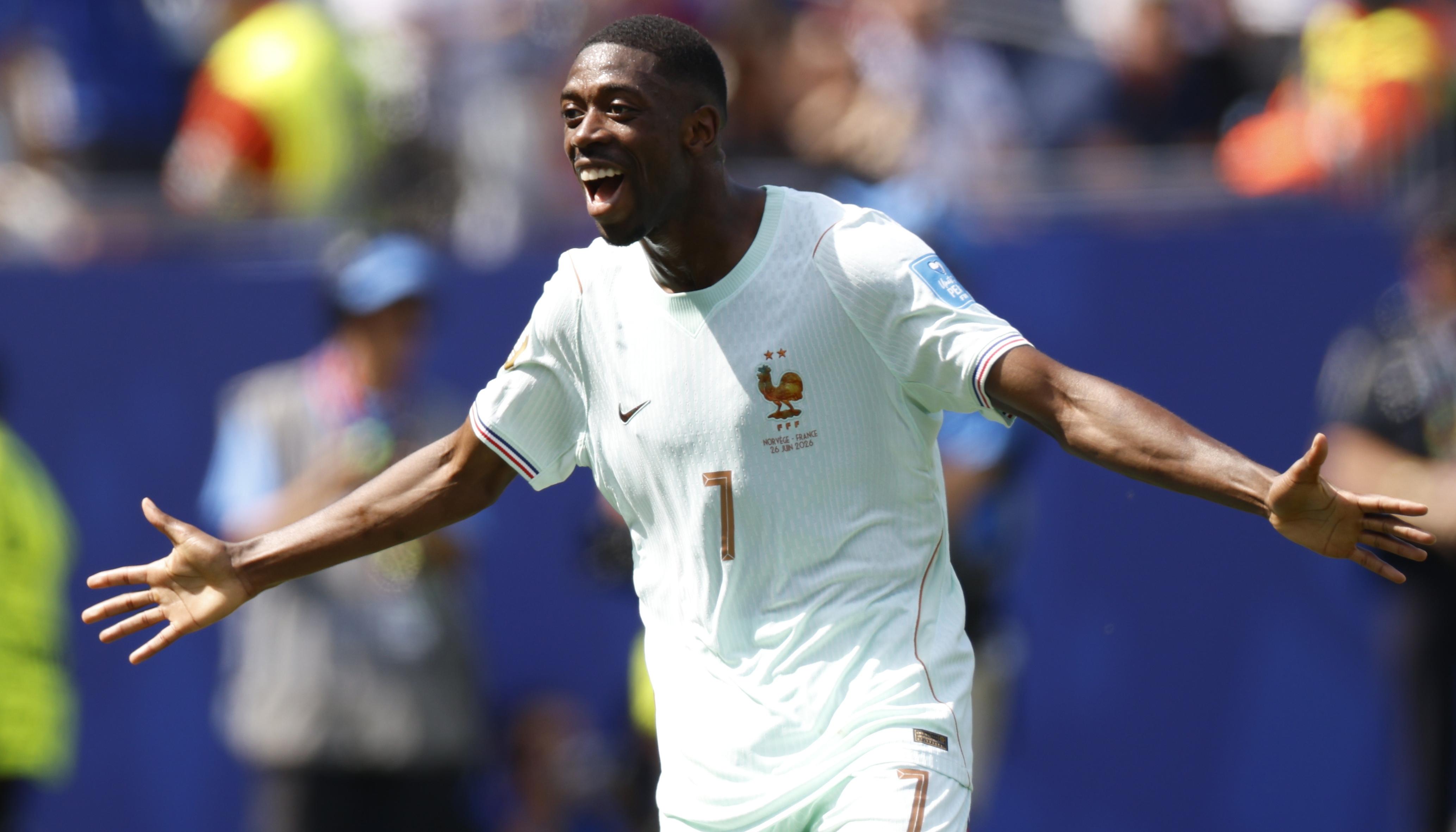 Ousmane Dembelé llegó a cuatro goles en el Mundial. 
