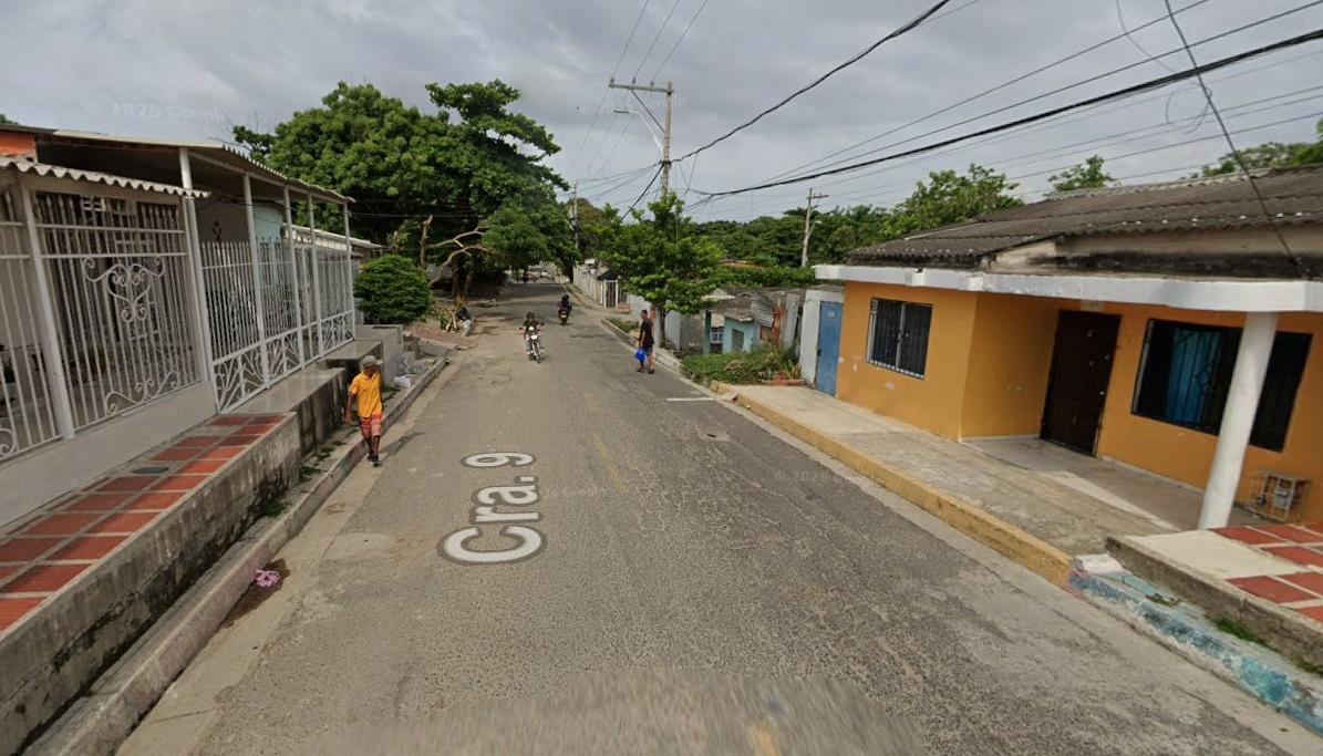 Lugar del ataque a bala.