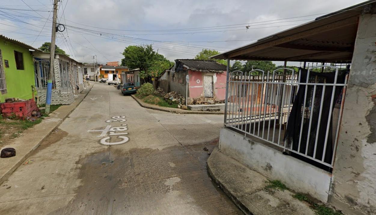 Lugar del homicidio en el barrio Las Américas