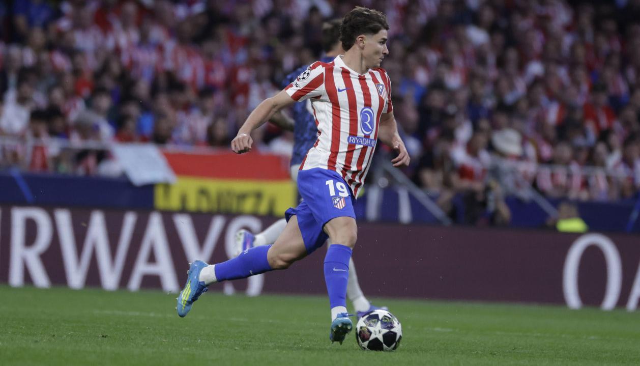 El argentino Julián Álvarez, delantero del Atlético de Madrid.