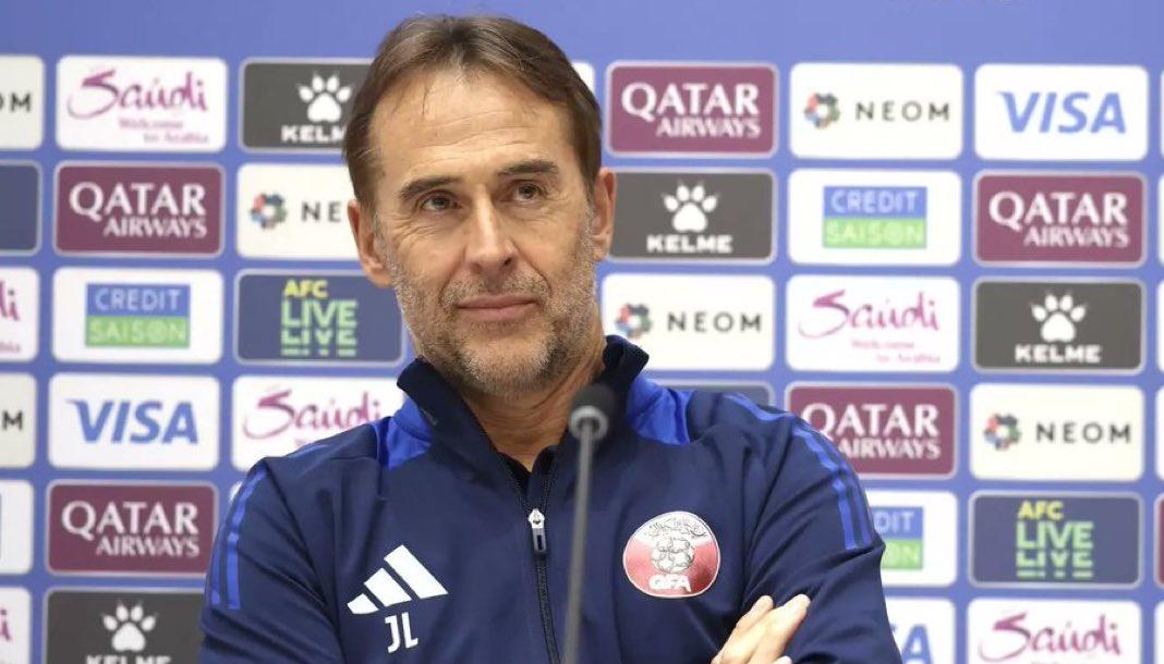 El español Julen Lopetegui, técnico de la selección de Catar.