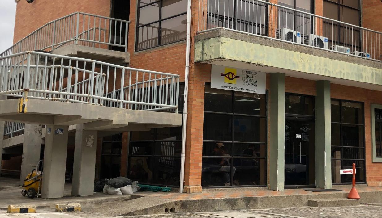 Fachada de Medicina Legal en Barranquilla.