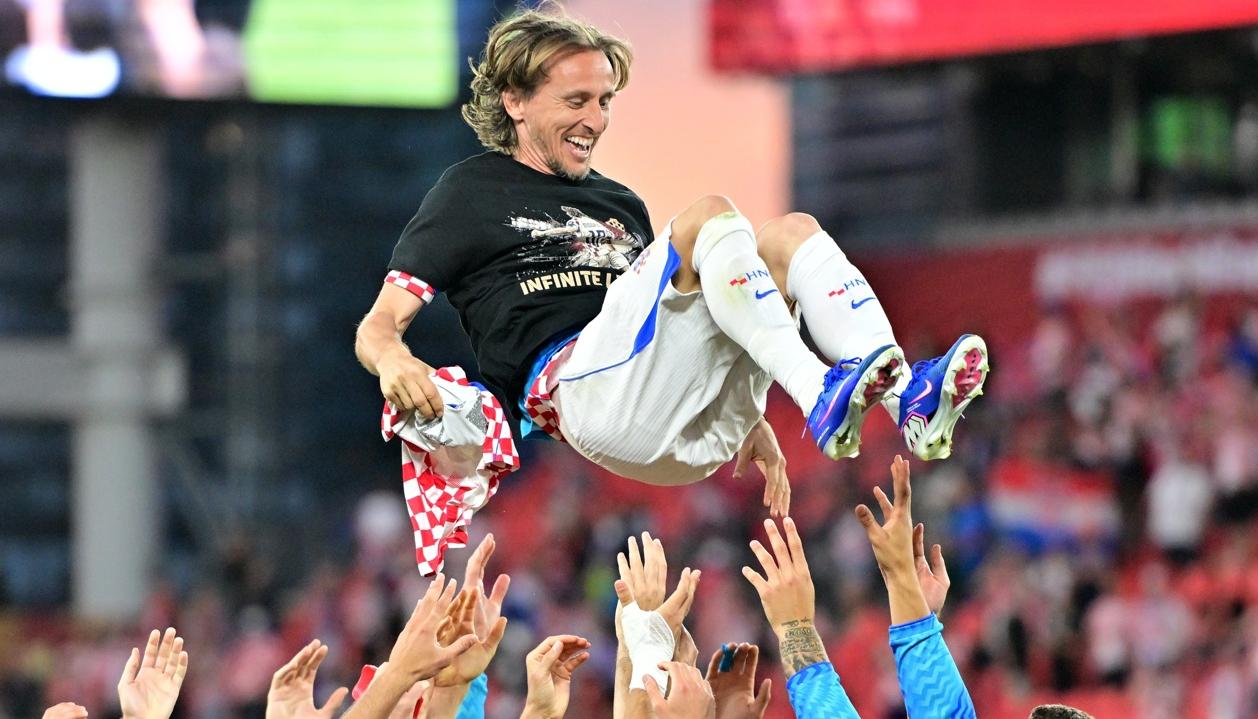 Luka Modric, veterano centrocampista y capitán de Croacia. 