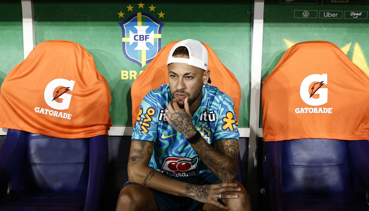 Neymar, delantero del Santos y de la selección brasileña. 