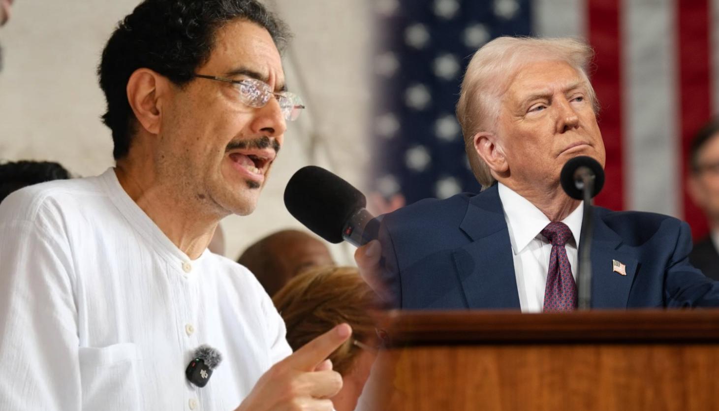 Iván Cepeda y Donald Trump. 