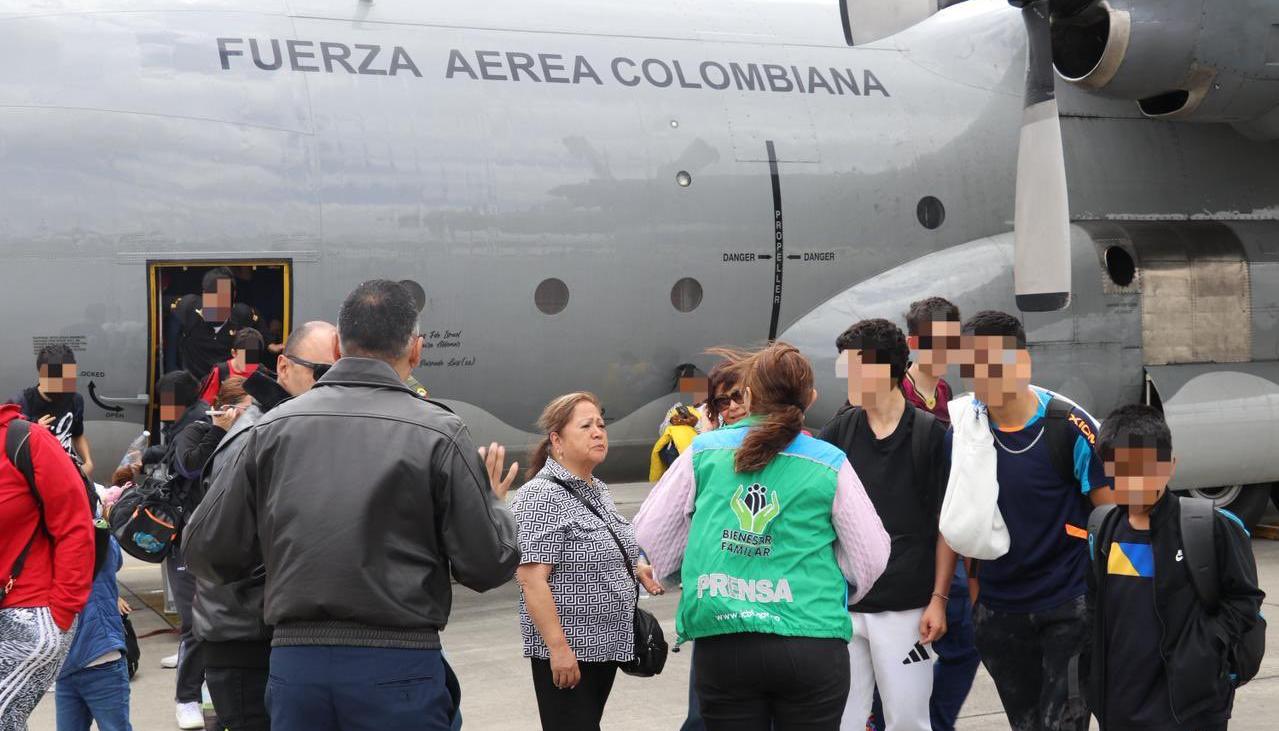 Repatriación de los primeros colombianos en Venezuela. 