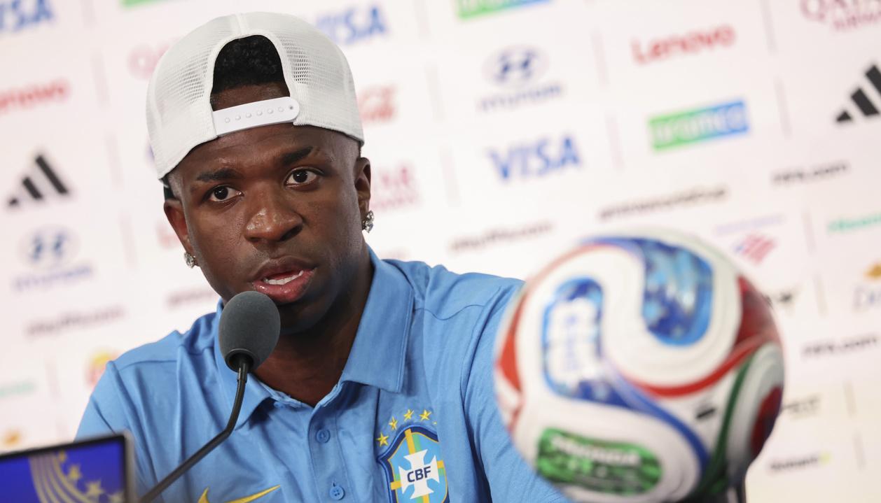 Vinicius Junior, delantero de la selección brasileña. 