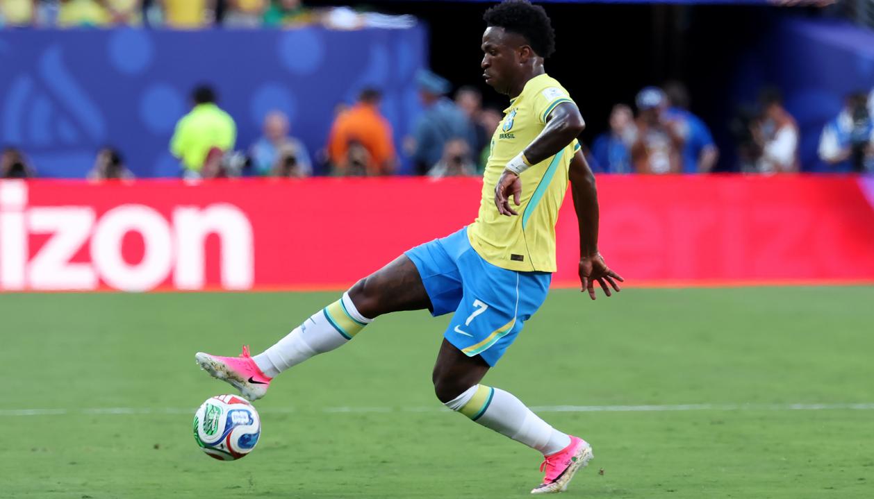 Vinicius Junior fue de lo poco rescatable de Brasil ante Marruecos.