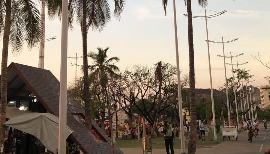 Alumbrado público en Santa Marta.