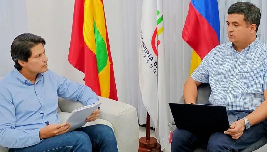 Los personeros de Barranquilla y Santa Marta, Miguel Ángel Alzate y Edwar Orozco, respectivamente.