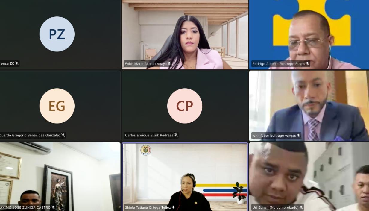 La audiencia virtual de este miércoles. 