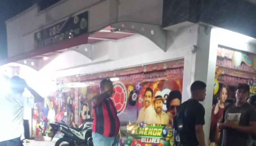 Billar donde sucedió el crimen.
