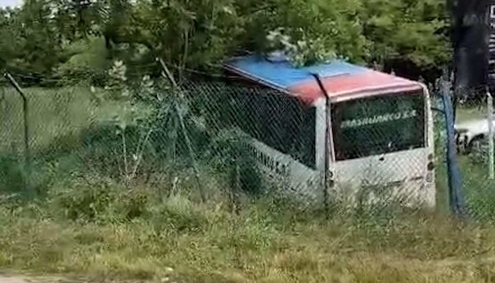 El bus accidentado. 