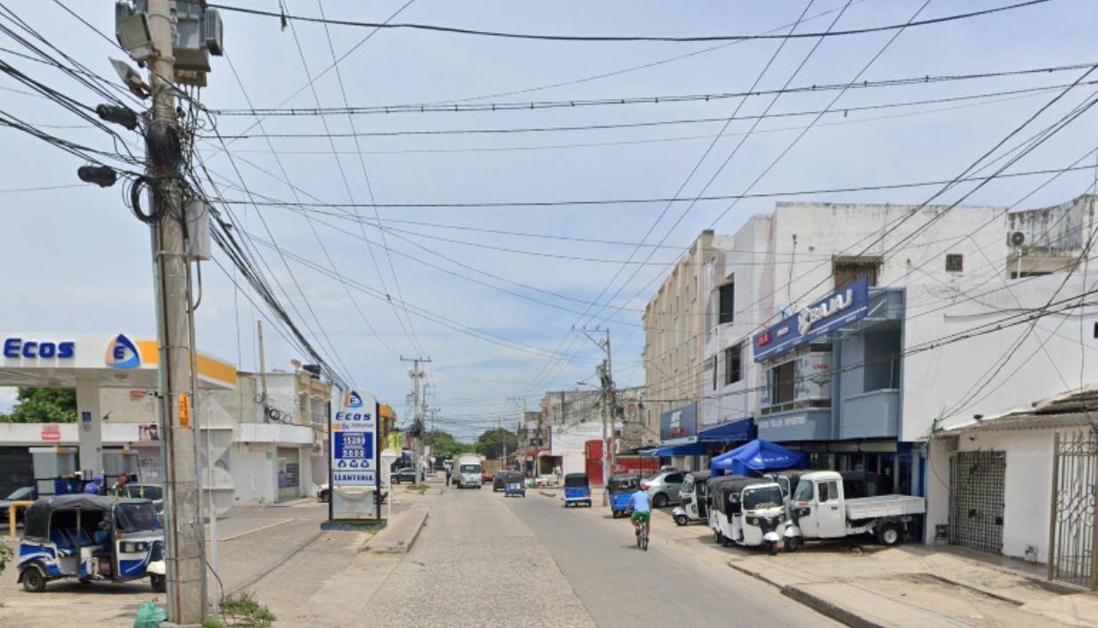 Calle 18 con carrera 28, lugar donde se presentó el crimen en Soledad. 