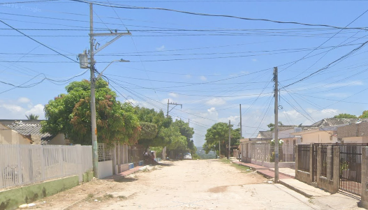 Aspecto del barrio El Valle de Barranquilla. 
